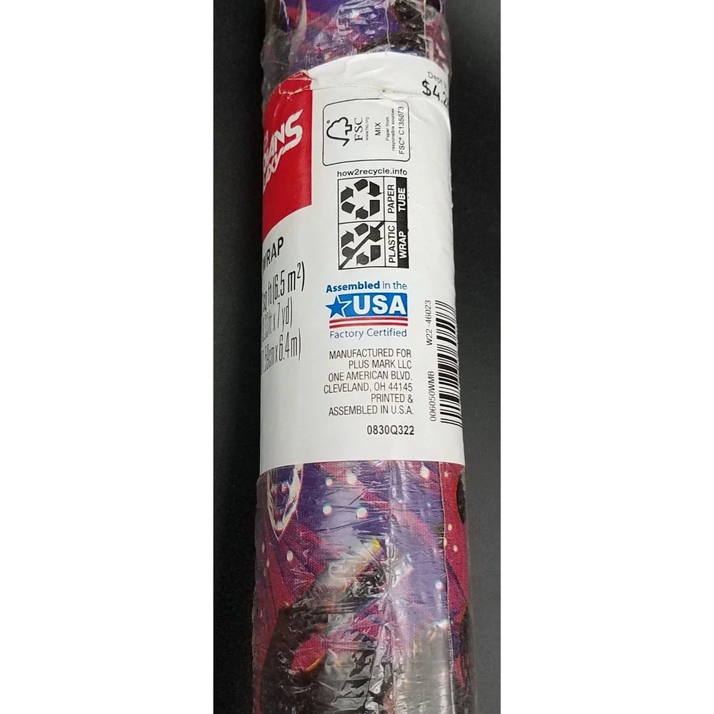 Vintage Marvel Guardians of the Galaxy‎ Gift Wrap USA Sealed 70sqft